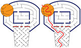 Easy basketball maze