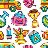 School colorful  seamless vector pattern