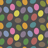 Seamless pattern with easter eggs