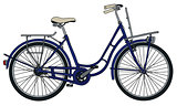 Classic blue bicycle