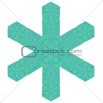 Creative Ornamental Green Pattern