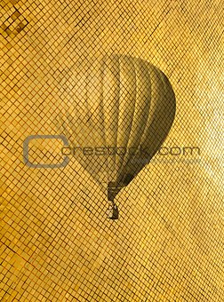 Retro style air balloon