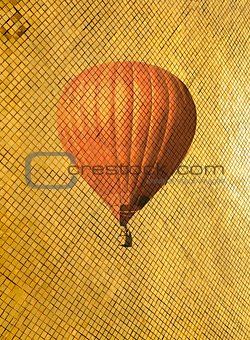 Retro style air balloon