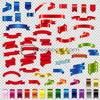 Color Web Ribbons Big Set