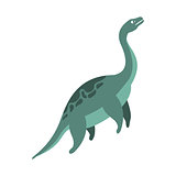 Elasmosaurus Aquatic Dinosaur Of Jurassic Period, Prehistoric Extinct Giant Reptile Cartoon Realistic Animal