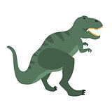 T-Rex Dinosaur Of Jurassic Period, Prehistoric Extinct Giant Reptile Cartoon Realistic Animal
