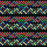 Knitting seamless ornate pattern