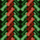 Knitting seamless pattern in various hues