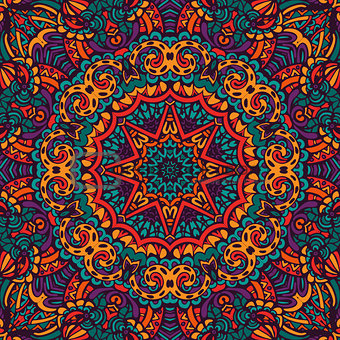 colorful mandala star pattern