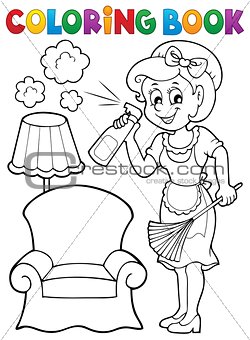 Coloring book with housewife 2
