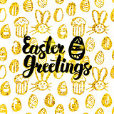 Easter Greetings Handwritten Card