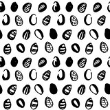 Easter Eggs Grunge Seamless Pattern