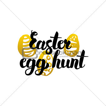 Easter Egg Hunt Handwritten Lettering