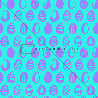 Easter Egg Trendy Seamless Pattern