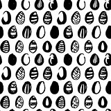 Easter Egg Handdrawn Seamless Pattern