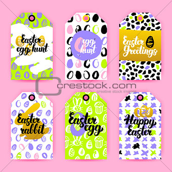Easter Trendy Gift Labels
