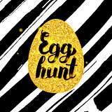 Egg Hunt Hand Drawn Card