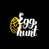 Egg Hunt Handwritten Calligraphy