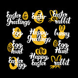 Happy Easter Hand Drawn Quotes