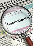 Receptionist Wanted. 3D.