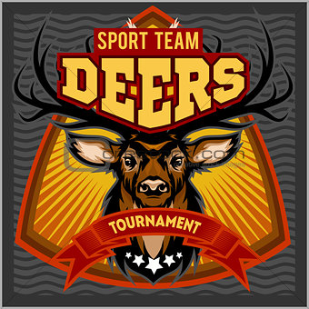 Deers - sport mascot team