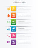 Business index infographics template with 6 data. Can be used fo