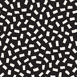 Vector Seamless Pattern. Abstract Background With Scattered Geometric Shapes.