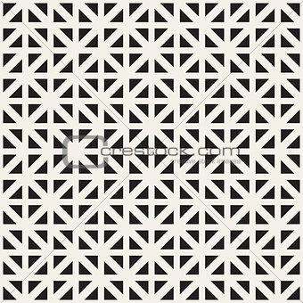 Geometric Ethnic Background with Symmetric Lines Lattice. Vector Abstract Seamless Pattern.