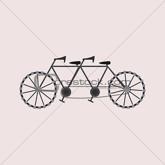 Tandem bicycle Icon