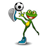 Frog with a Soccer Ball