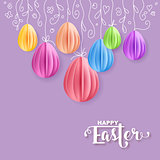 Vector Happy Easter Greeting Card