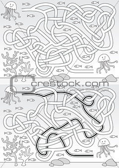 Jellyfish maze