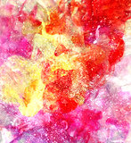 Abstract watercolor multicolored background