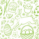 Hand drawn Easter pattern