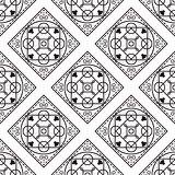 Portuguese black and white mediterranean seamless tile pattern.