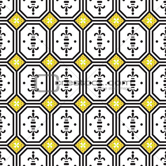 Ceramic tiles mediterranean seamless pattern.