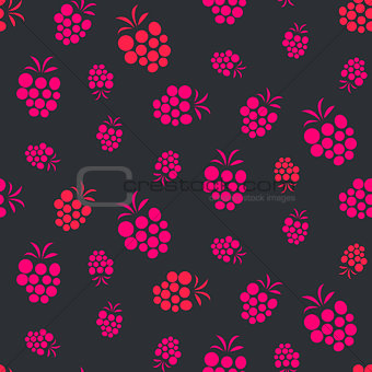 Raspberry pink on purple seamless pattern.