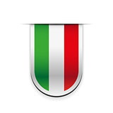 Italy flag ribbon vector