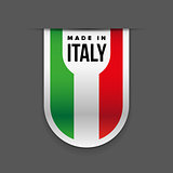 Made in Italy flag ribbon