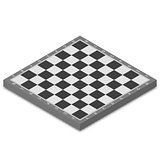 Chessboard isometric, vector illustration.