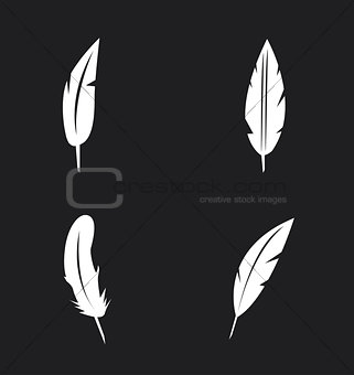 Vector feather icons set 