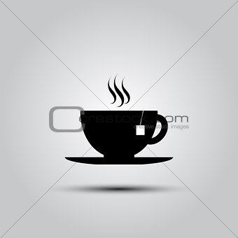 tea cup vector icon