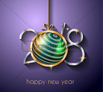 2018 Happy New Year Background for your Seasonal Flyers