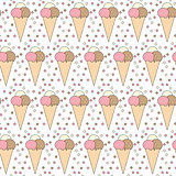 Seamless ice cream pattern