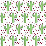 Seamless cactus pattern