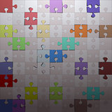 Colorful puzzle background.