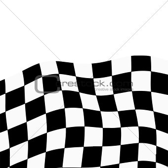 Racing background with checkered flag vector illustration. EPS10