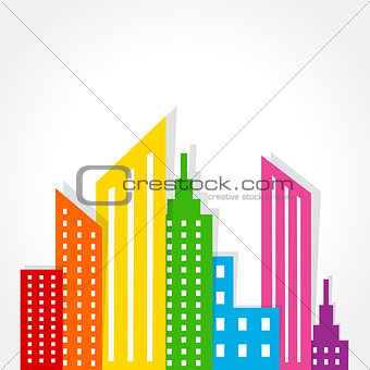 Illustration of abstract building design