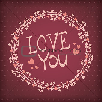 Vector background for Valentines day