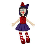 Doll isolated for Halloween